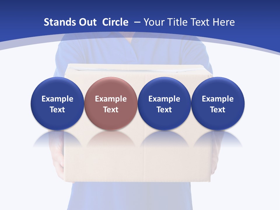 Deliver Isolated Deposit PowerPoint Template