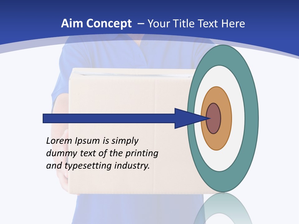 Deliver Isolated Deposit PowerPoint Template