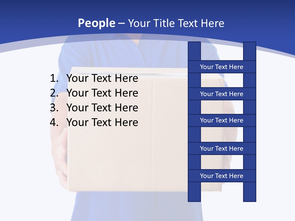 Deliver Isolated Deposit PowerPoint Template