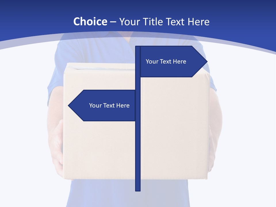 Deliver Isolated Deposit PowerPoint Template