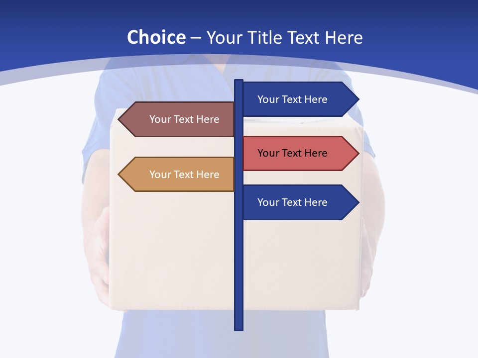 Deliver Isolated Deposit PowerPoint Template