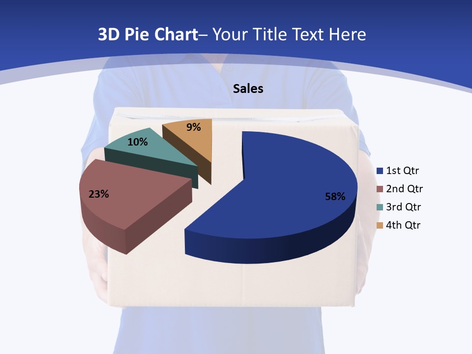 Deliver Isolated Deposit PowerPoint Template