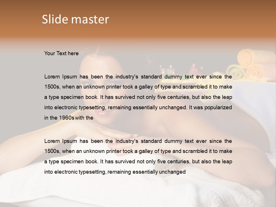 Beautiful Skin Candle PowerPoint Template