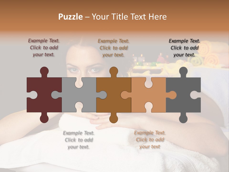 Beautiful Skin Candle PowerPoint Template