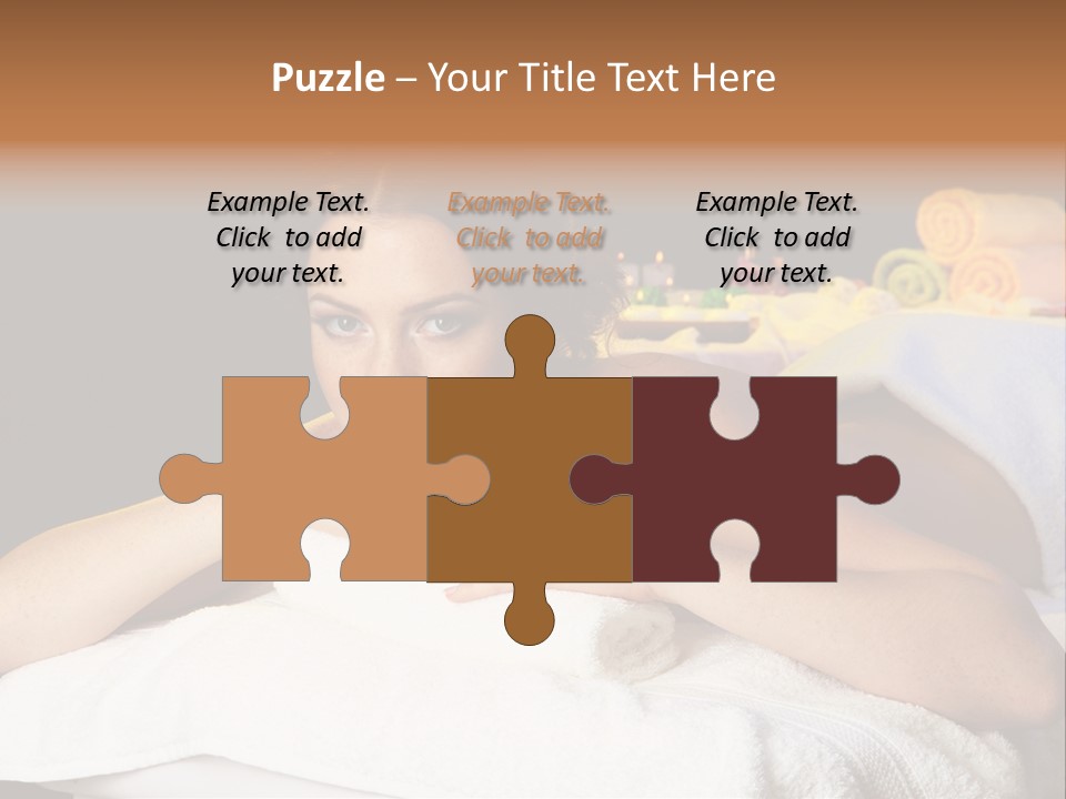 Beautiful Skin Candle PowerPoint Template