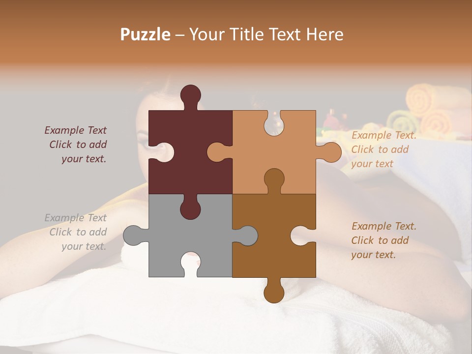 Beautiful Skin Candle PowerPoint Template