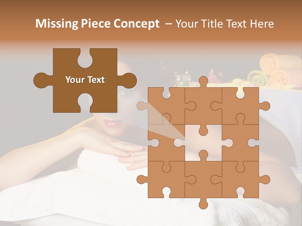 Beautiful Skin Candle PowerPoint Template