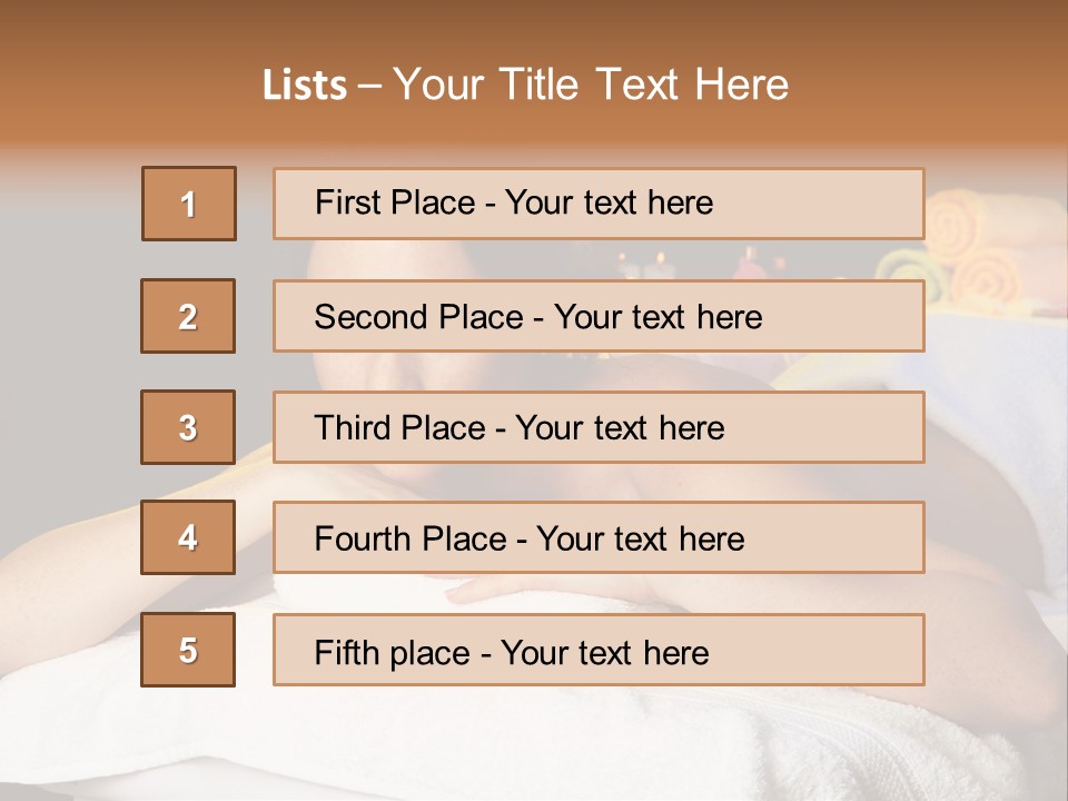 Beautiful Skin Candle PowerPoint Template