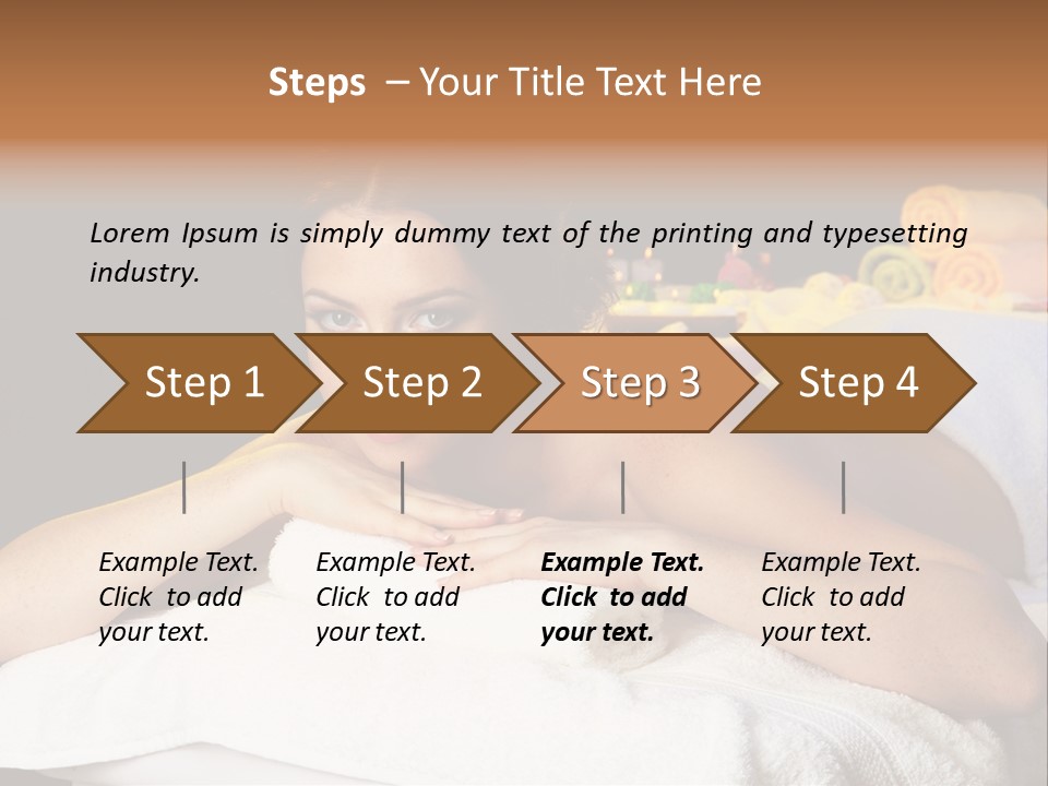 Beautiful Skin Candle PowerPoint Template