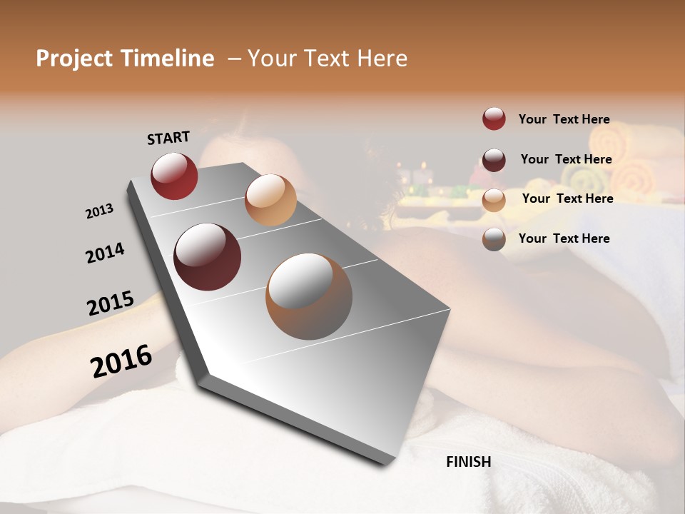Beautiful Skin Candle PowerPoint Template