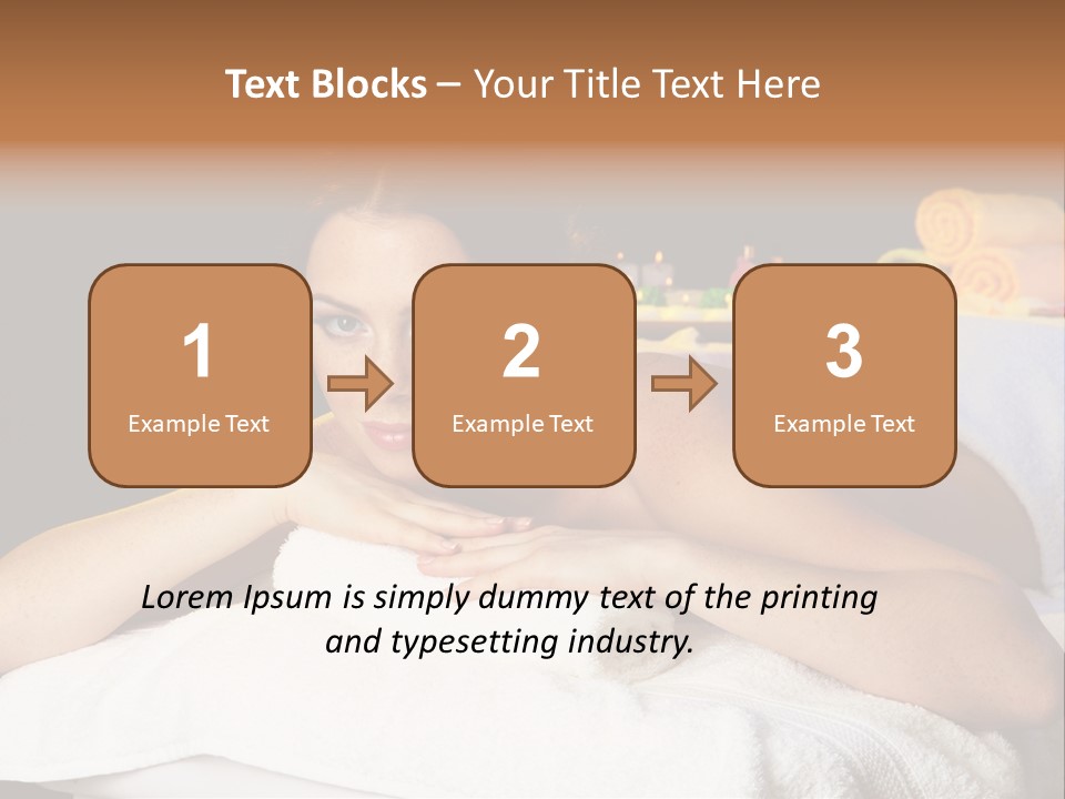 Beautiful Skin Candle PowerPoint Template