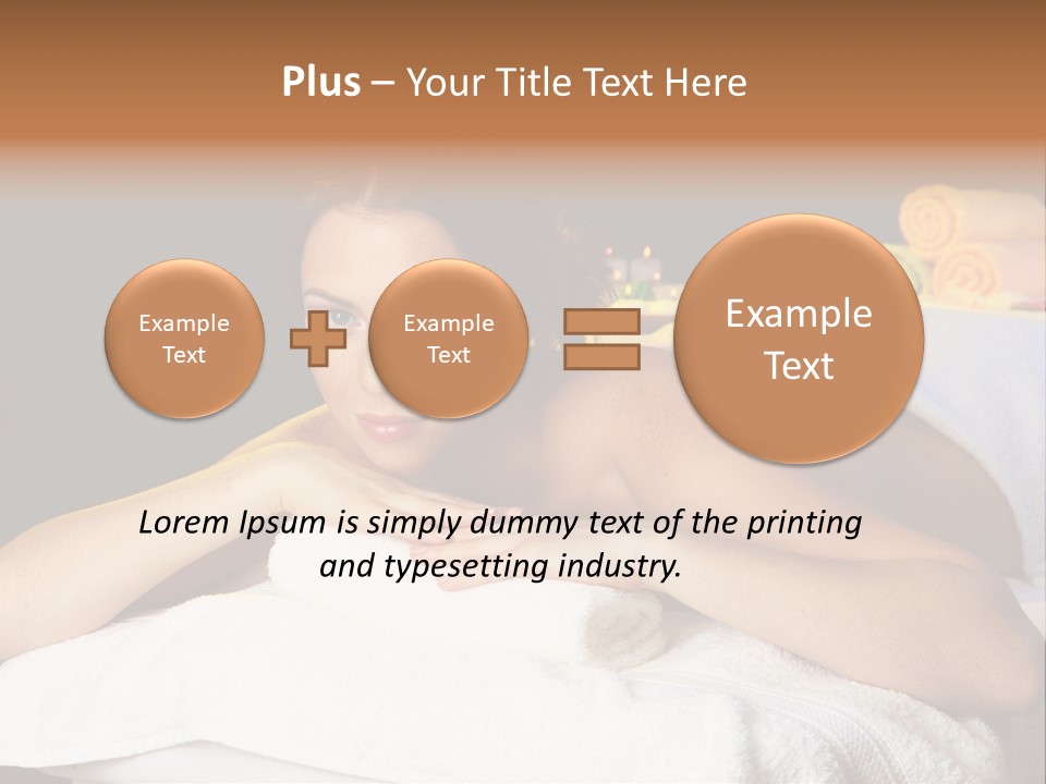 Beautiful Skin Candle PowerPoint Template