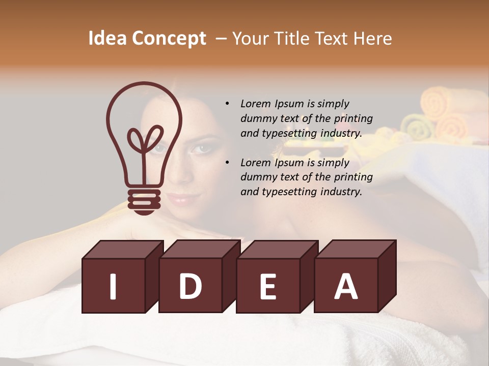 Beautiful Skin Candle PowerPoint Template