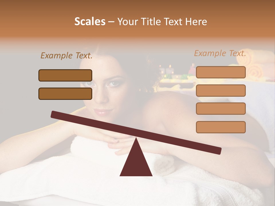 Beautiful Skin Candle PowerPoint Template