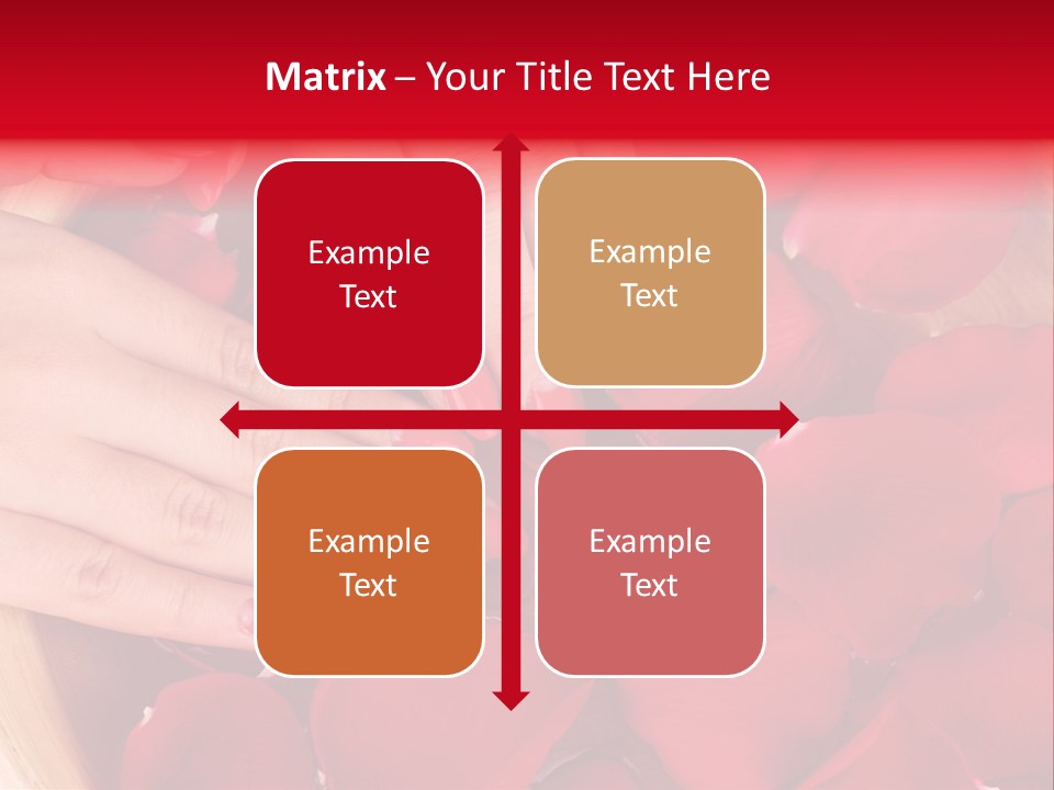 Rose Luxury Hand PowerPoint Template