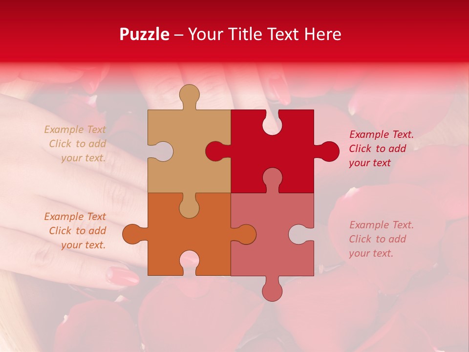 Rose Luxury Hand PowerPoint Template