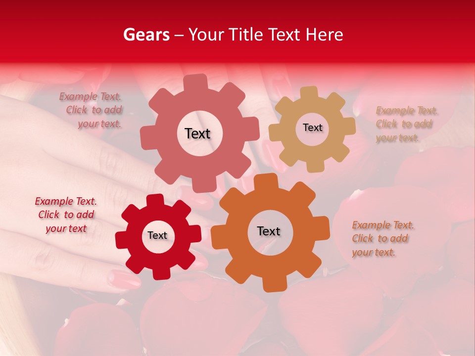 Rose Luxury Hand PowerPoint Template