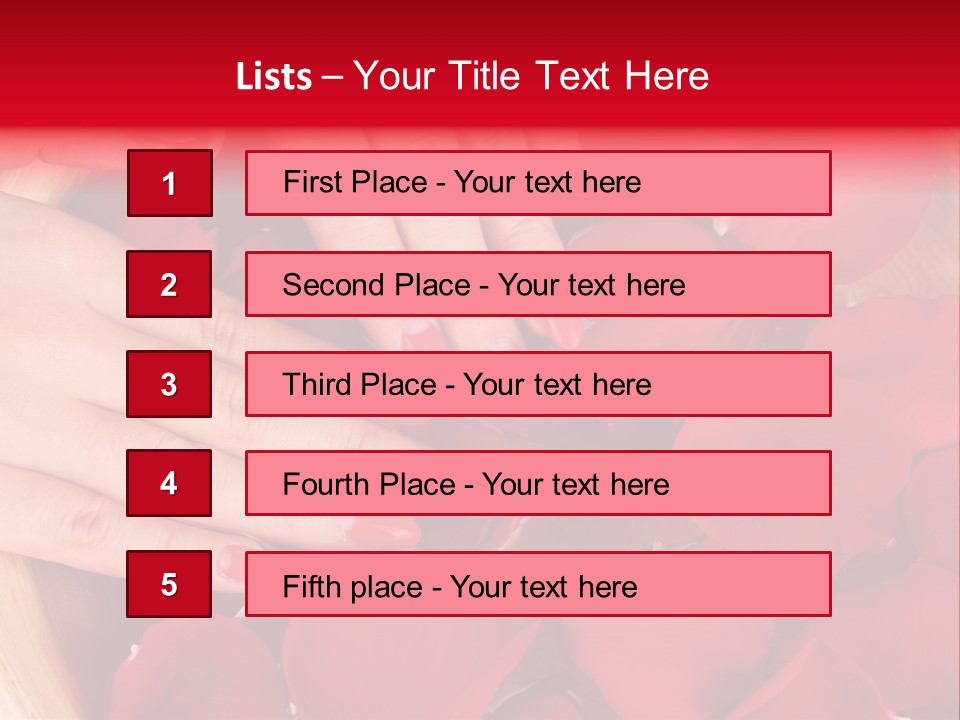 Rose Luxury Hand PowerPoint Template