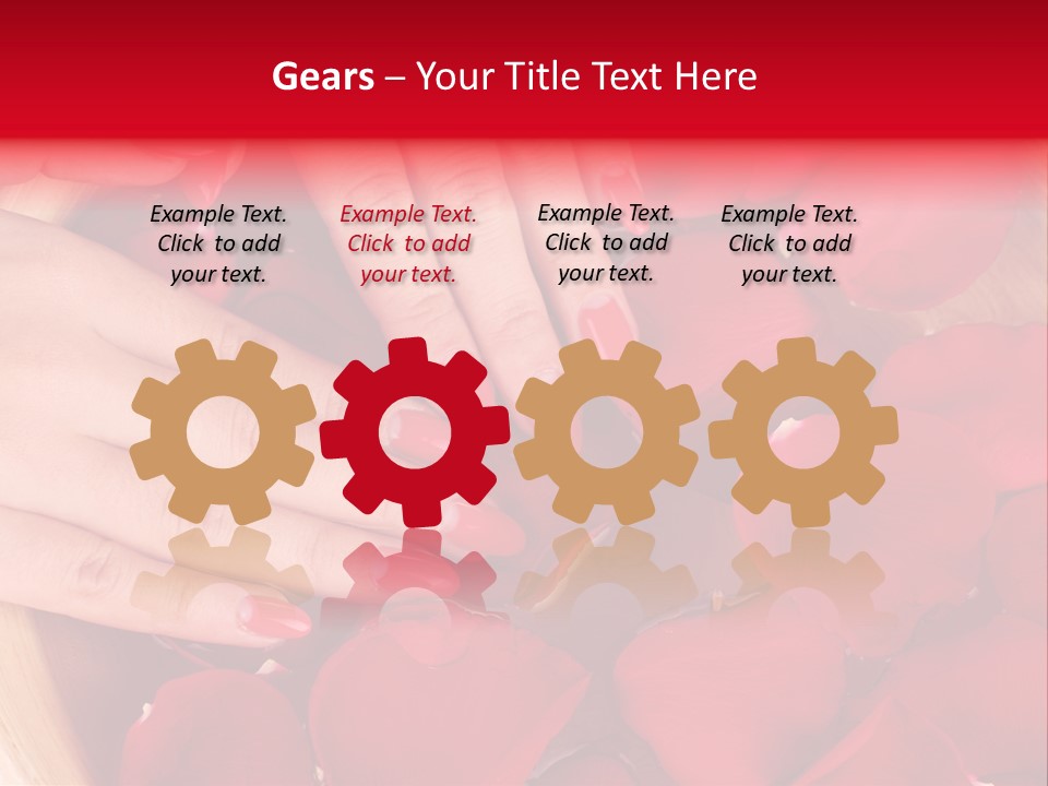 Rose Luxury Hand PowerPoint Template