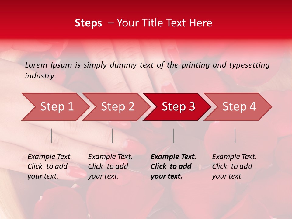 Rose Luxury Hand PowerPoint Template