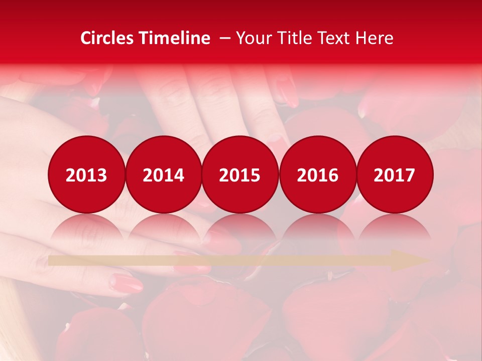 Rose Luxury Hand PowerPoint Template