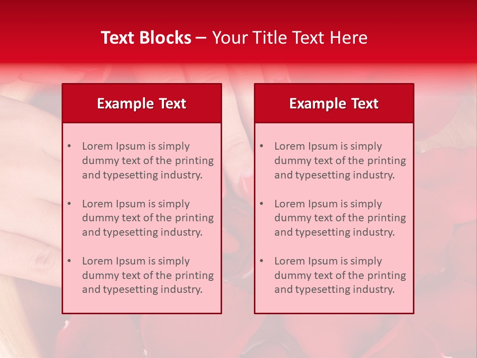 Rose Luxury Hand PowerPoint Template