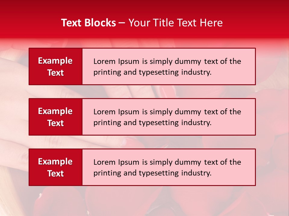 Rose Luxury Hand PowerPoint Template