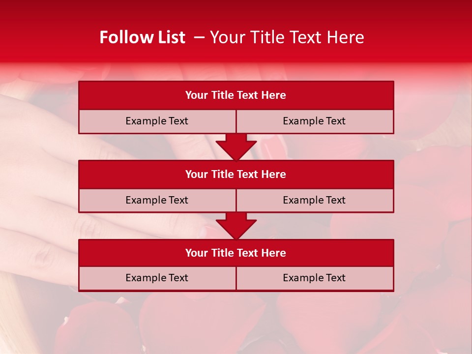 Rose Luxury Hand PowerPoint Template
