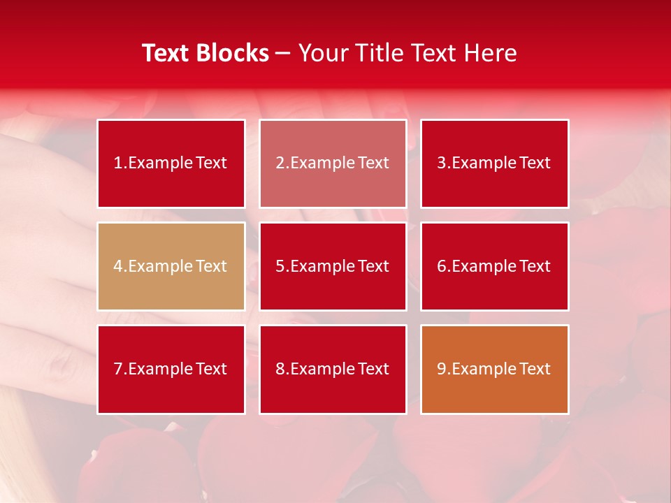 Rose Luxury Hand PowerPoint Template