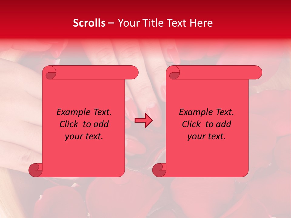 Rose Luxury Hand PowerPoint Template