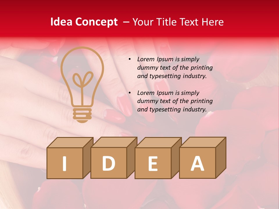 Rose Luxury Hand PowerPoint Template