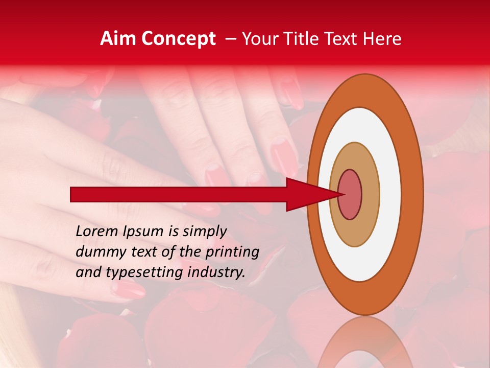 Rose Luxury Hand PowerPoint Template