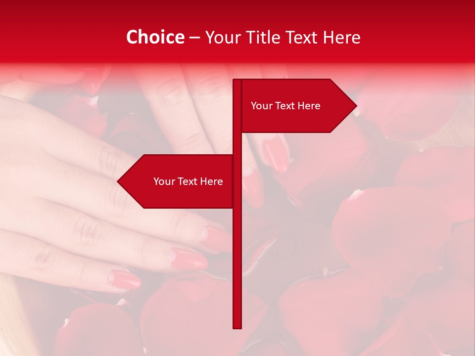 Rose Luxury Hand PowerPoint Template