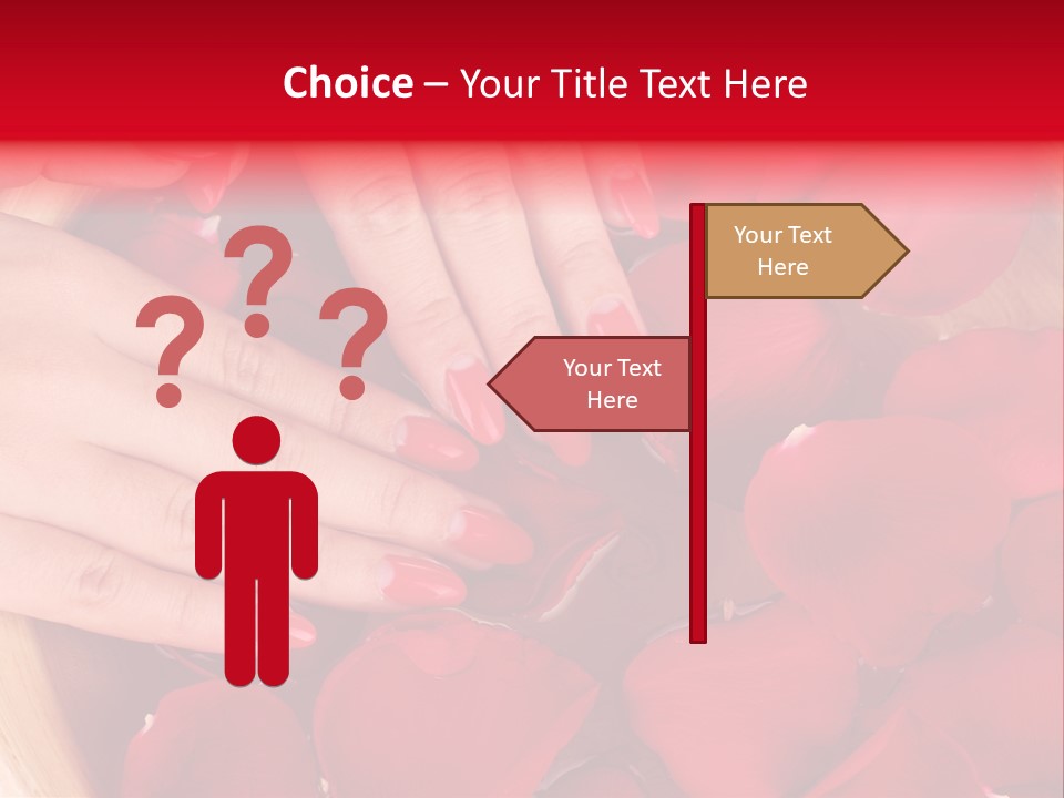 Rose Luxury Hand PowerPoint Template