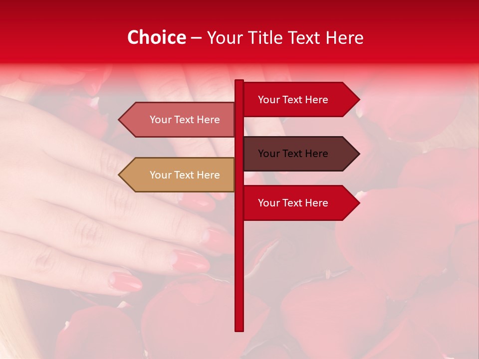 Rose Luxury Hand PowerPoint Template