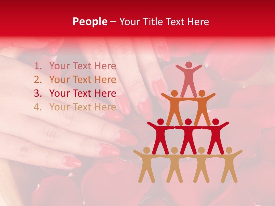 Rose Luxury Hand PowerPoint Template