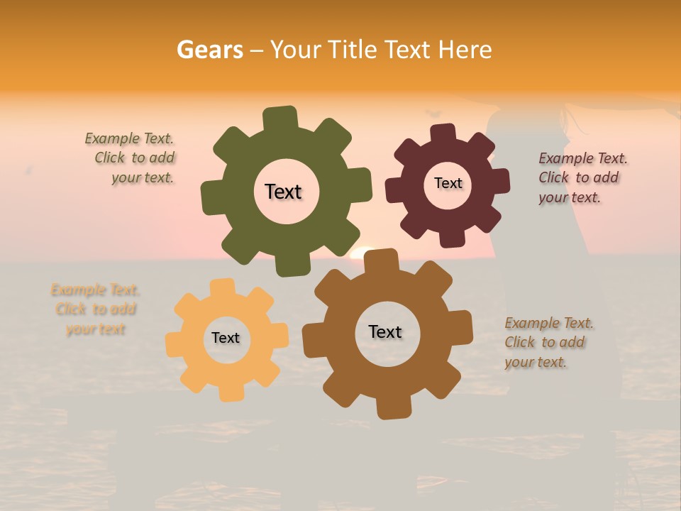 Sea Washing Body PowerPoint Template