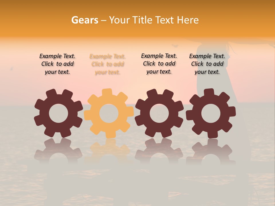 Sea Washing Body PowerPoint Template