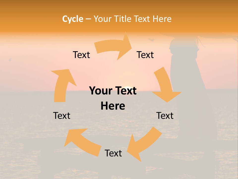 Sea Washing Body PowerPoint Template