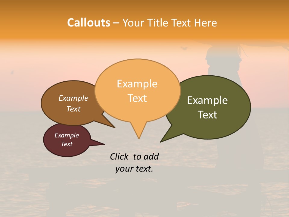 Sea Washing Body PowerPoint Template
