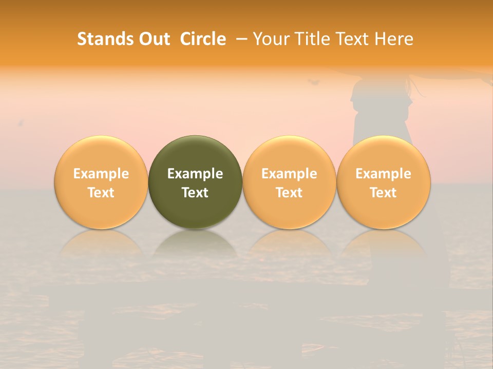 Sea Washing Body PowerPoint Template