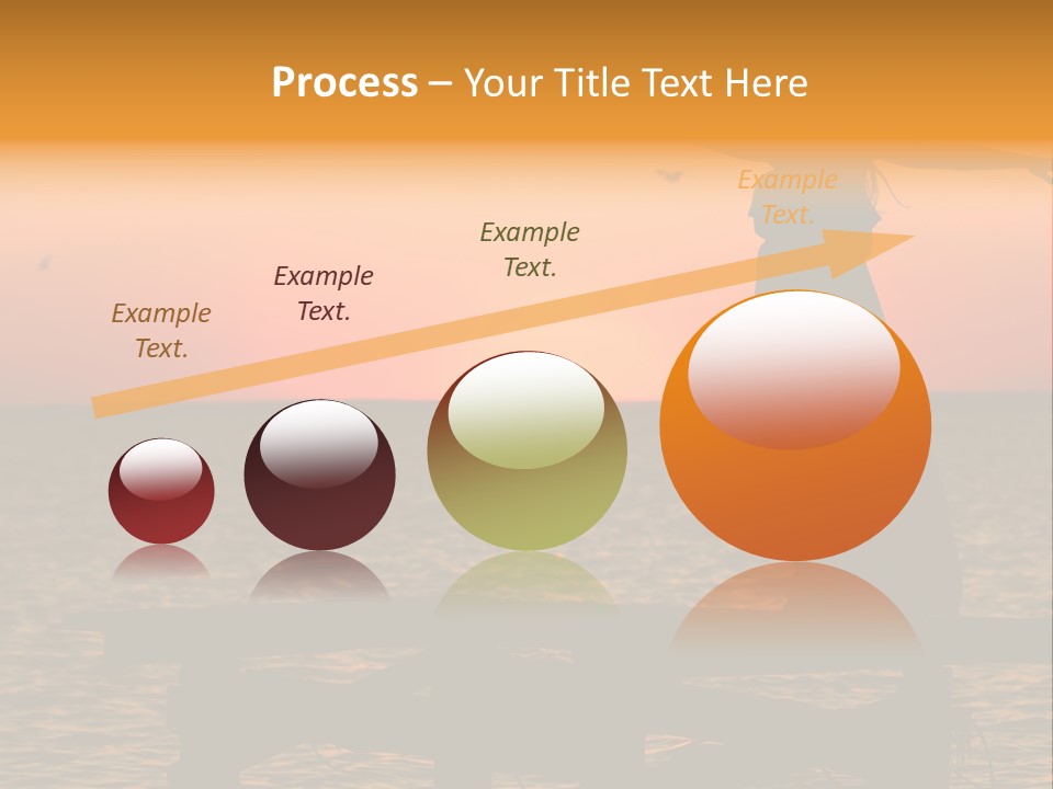 Sea Washing Body PowerPoint Template