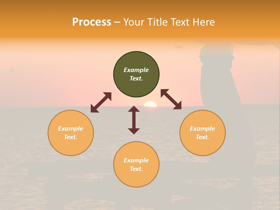 Sea Washing Body PowerPoint Template