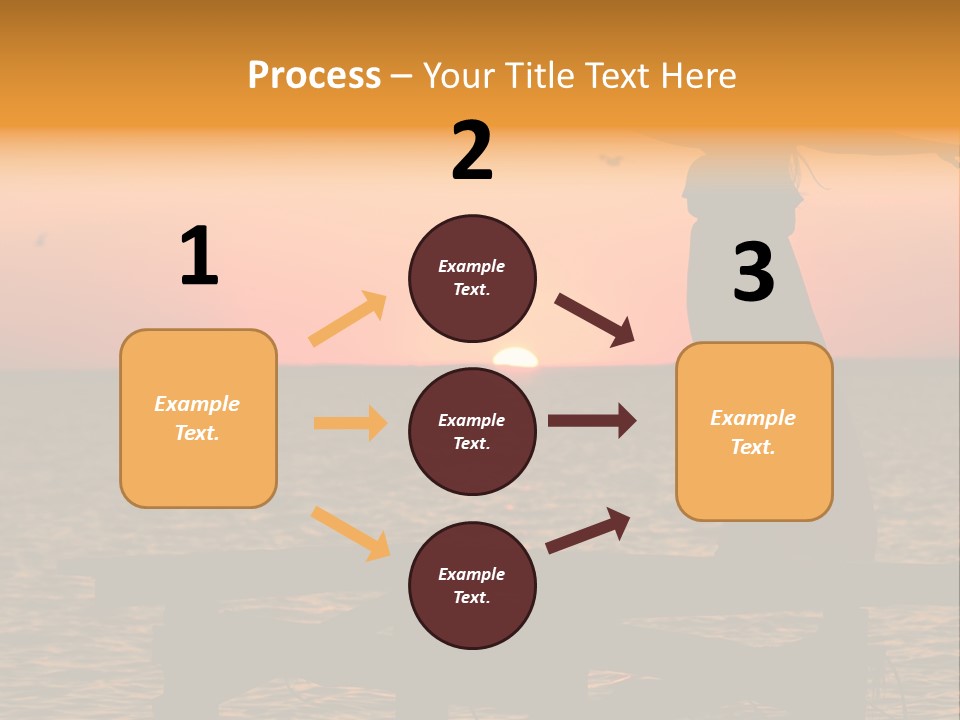Sea Washing Body PowerPoint Template