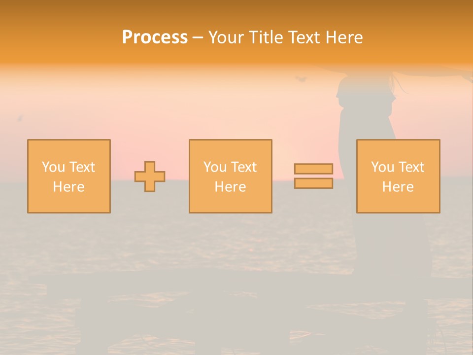 Sea Washing Body PowerPoint Template