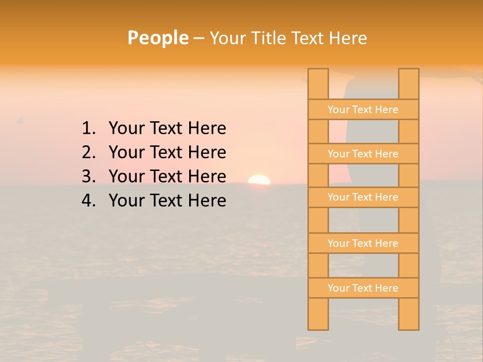 Sea Washing Body PowerPoint Template