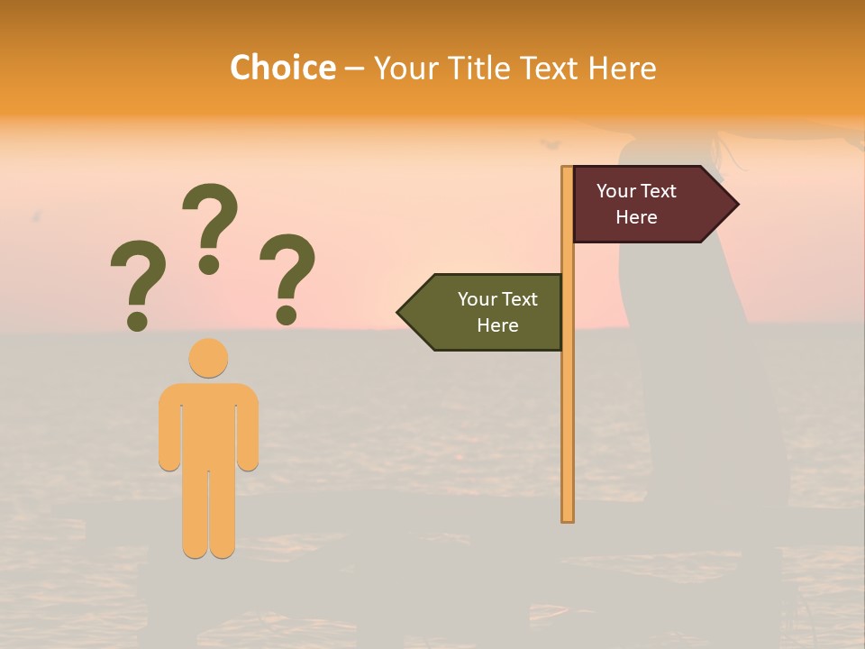 Sea Washing Body PowerPoint Template