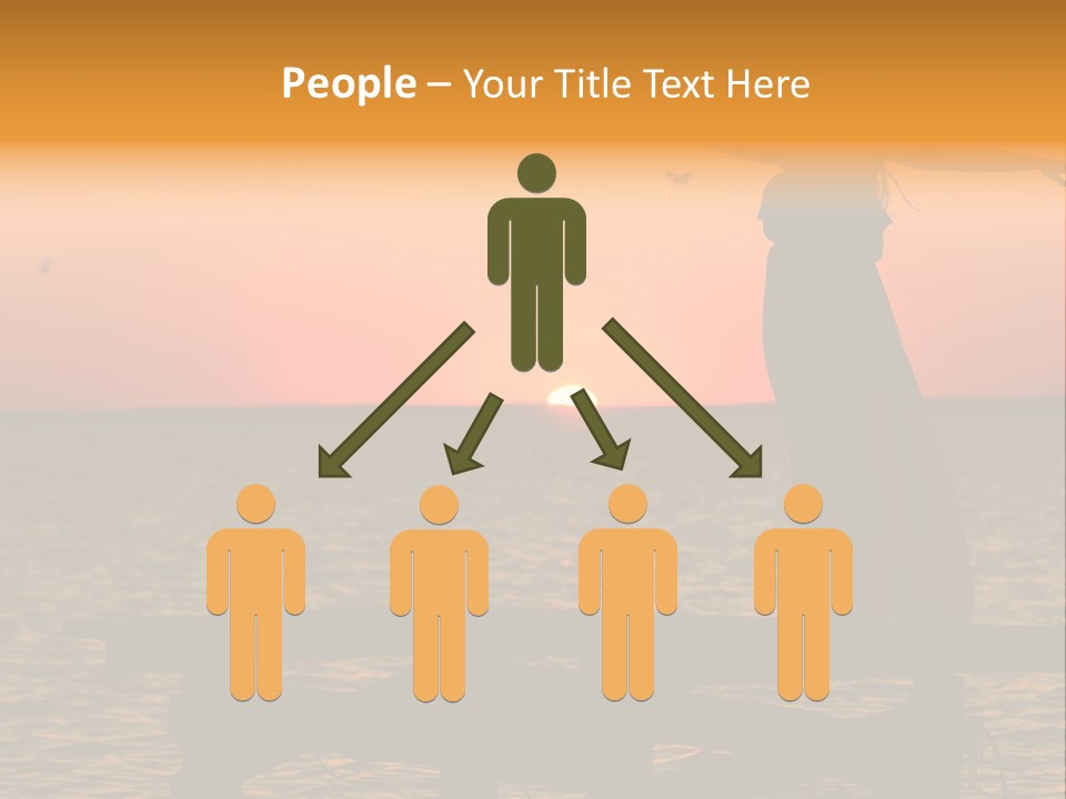 Sea Washing Body PowerPoint Template