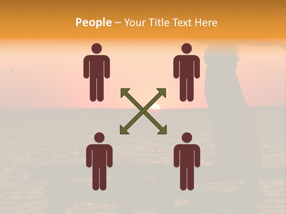 Sea Washing Body PowerPoint Template