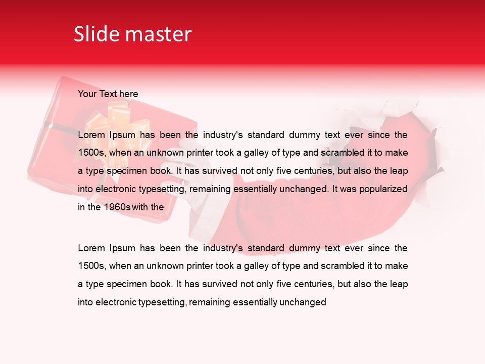 Take Box Costume PowerPoint Template